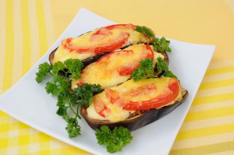Eggplant stuffed for weight loss