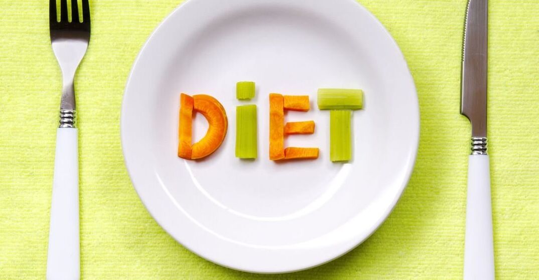 On a diet plate